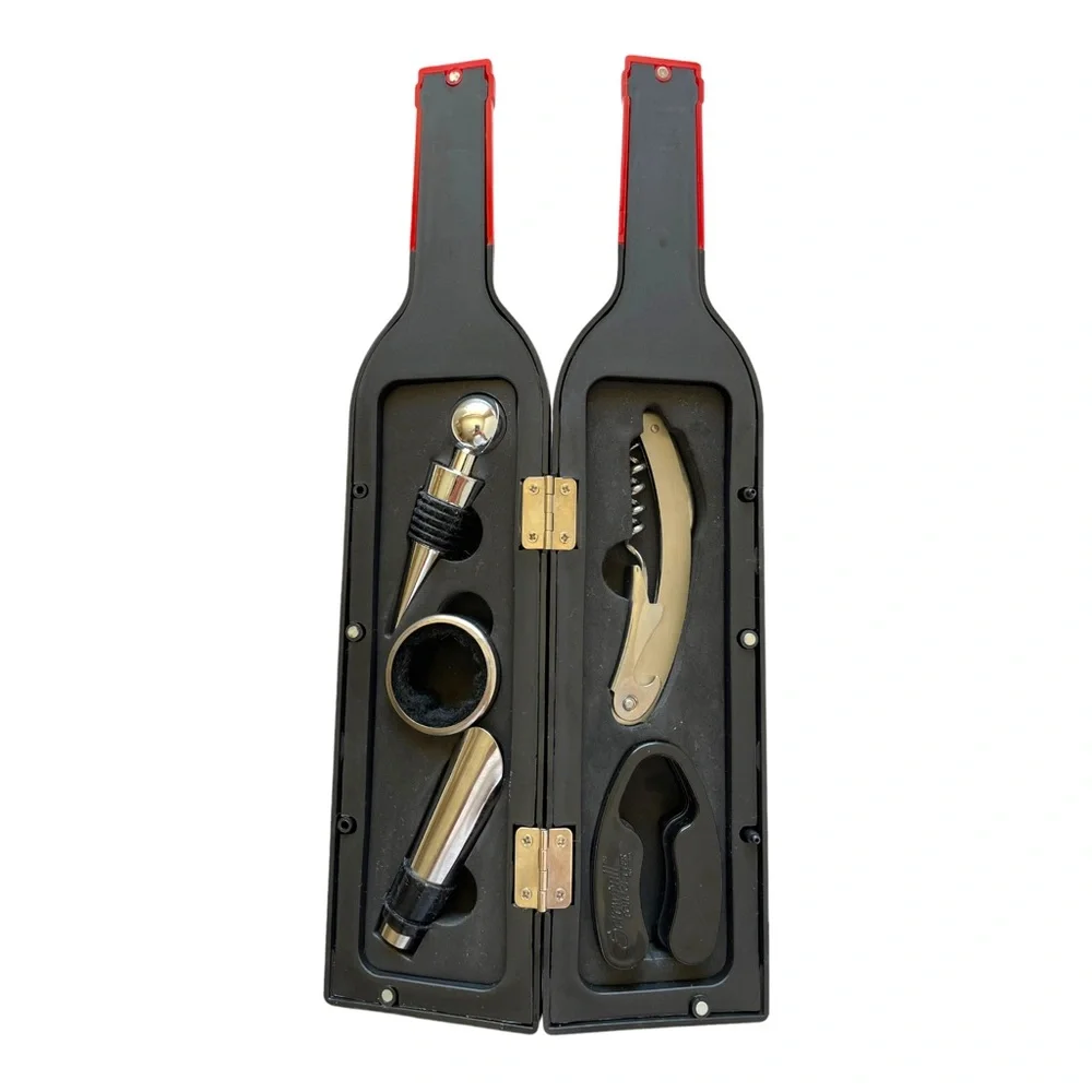 Kikkerland 5 Piece Wine Accessories Kit